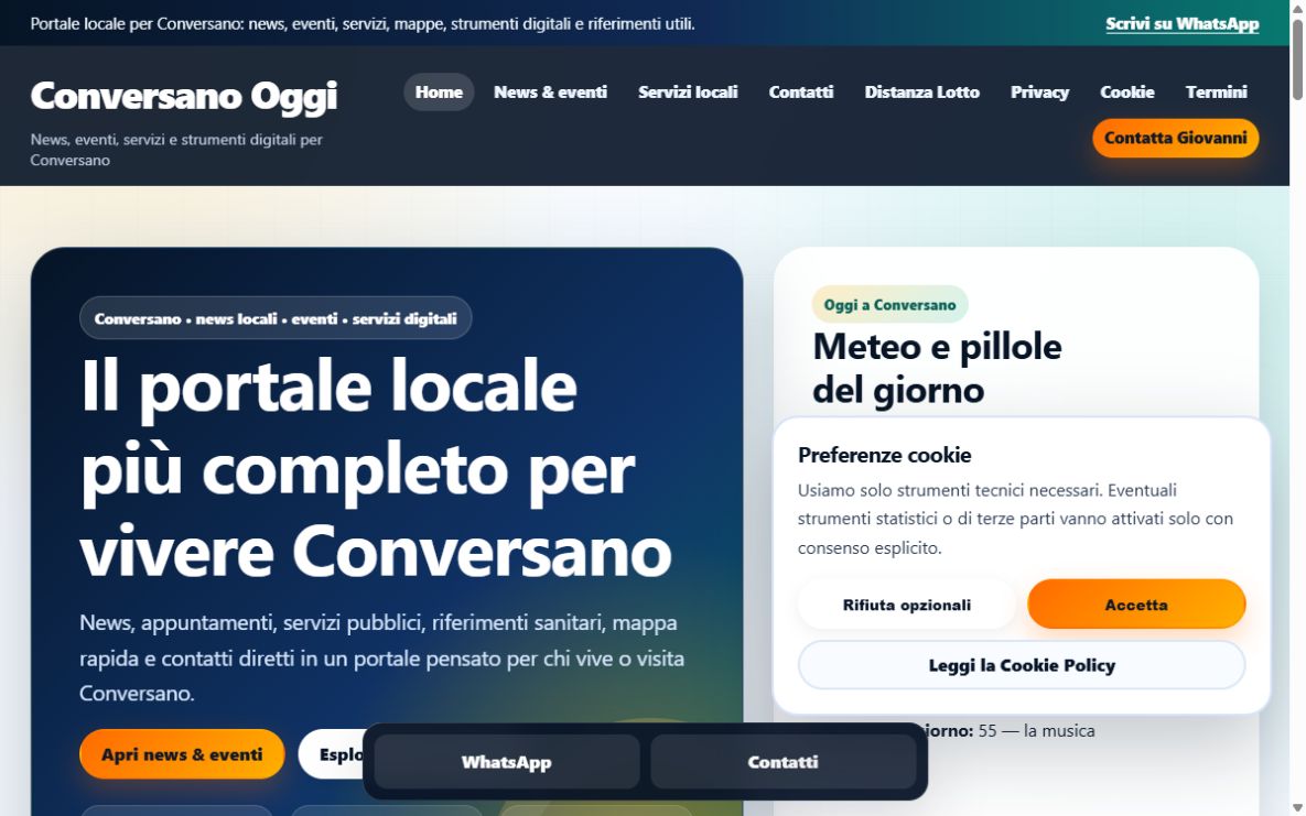 Anteprima del sito ConversanoOggi.it